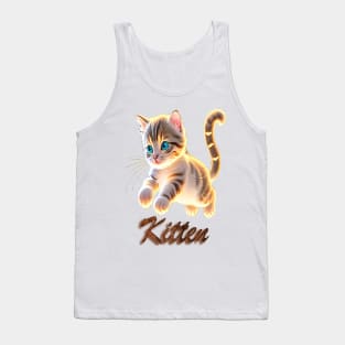 Cute Kitten Jump Tank Top